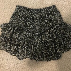 misa black and white skirt